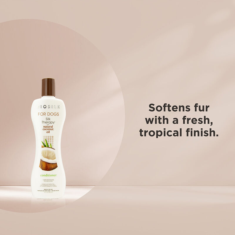 BioSilk For Dogs Silk Therapy Coconut Oil Conditioner, , large image number null